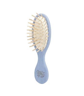 Little oval purse brush light blue